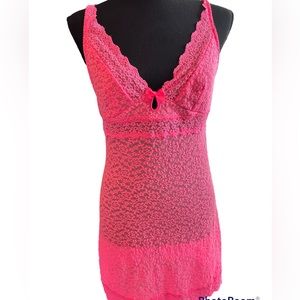Victoria’s Secret Sexy Little Things Pink Lace Slip Size Large